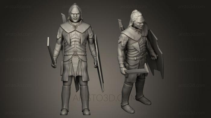 Figurines heroes, monsters and demons (STKM_0050) 3D model for CNC machine